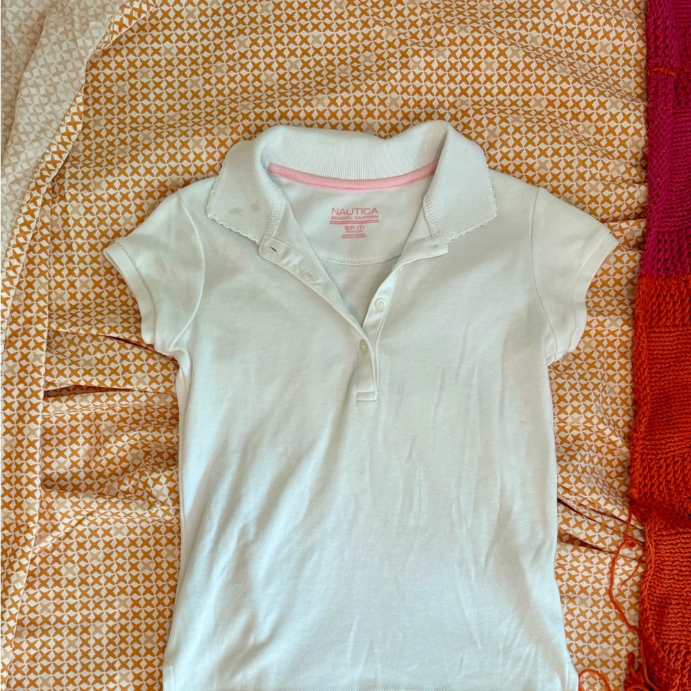 Nautica White Kids Polo Shirt